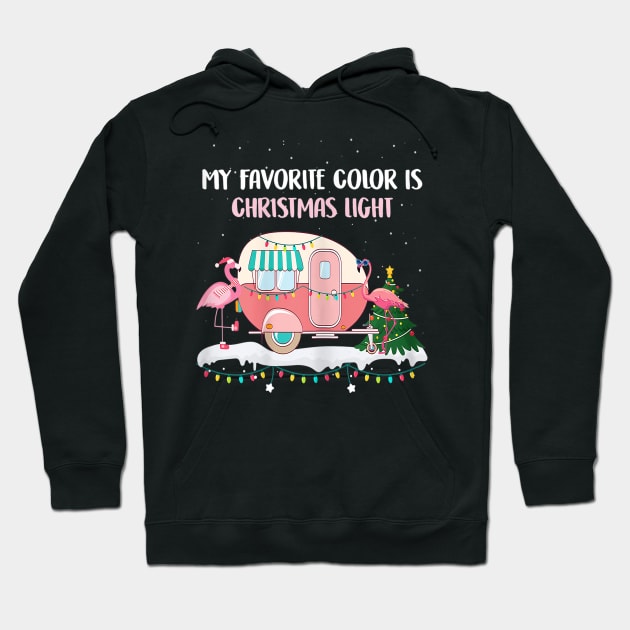 my favorite color is christmas lights Hoodie by Barnard